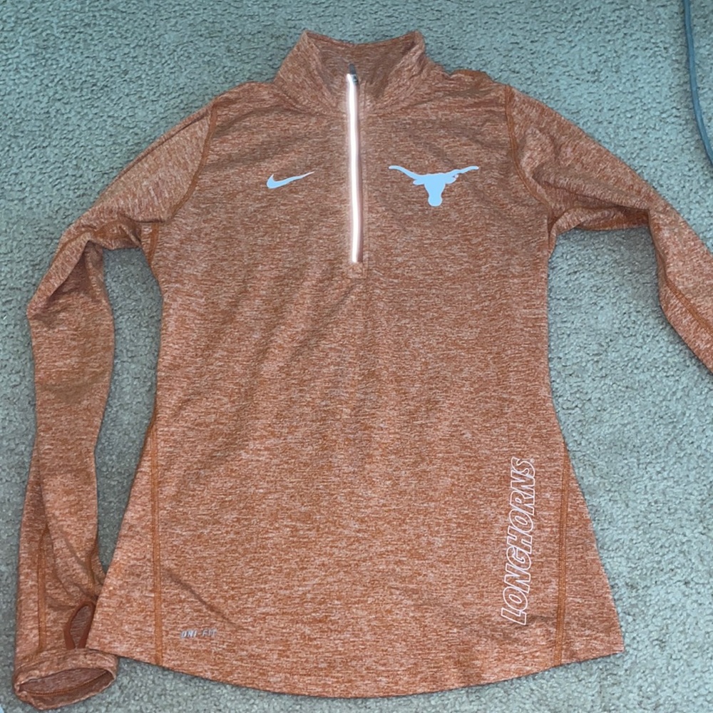 Nike Dri -fit Texas longhorn neck zip up